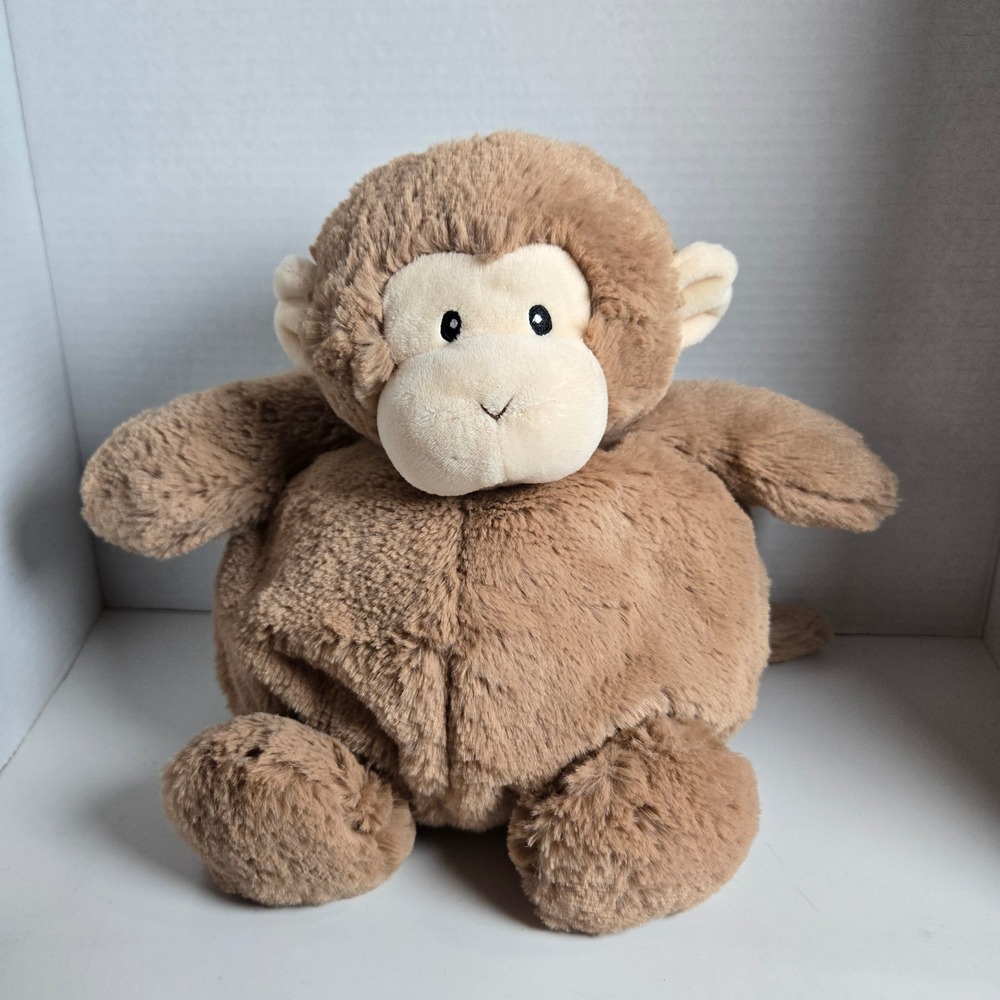 BABY GUND Chub Monkey 4059071 Light Brown 10" Plush Chubby Tummy Lovey Sewn Eyes